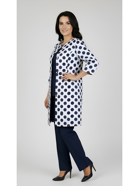 Women's Coat with Dot Design 24133 / 2024
