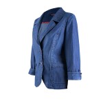 Jachetă elegantă din denim ușor Tencel 24126 / 2024 Jachetă elegantă din denim ușor Tencel 24126 / 2024