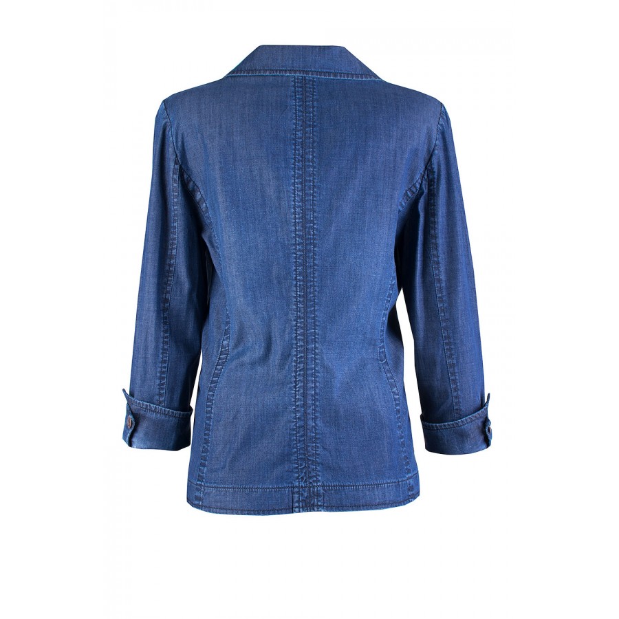 Light Denim Elegant Tencel Jacket 24126 / 2024