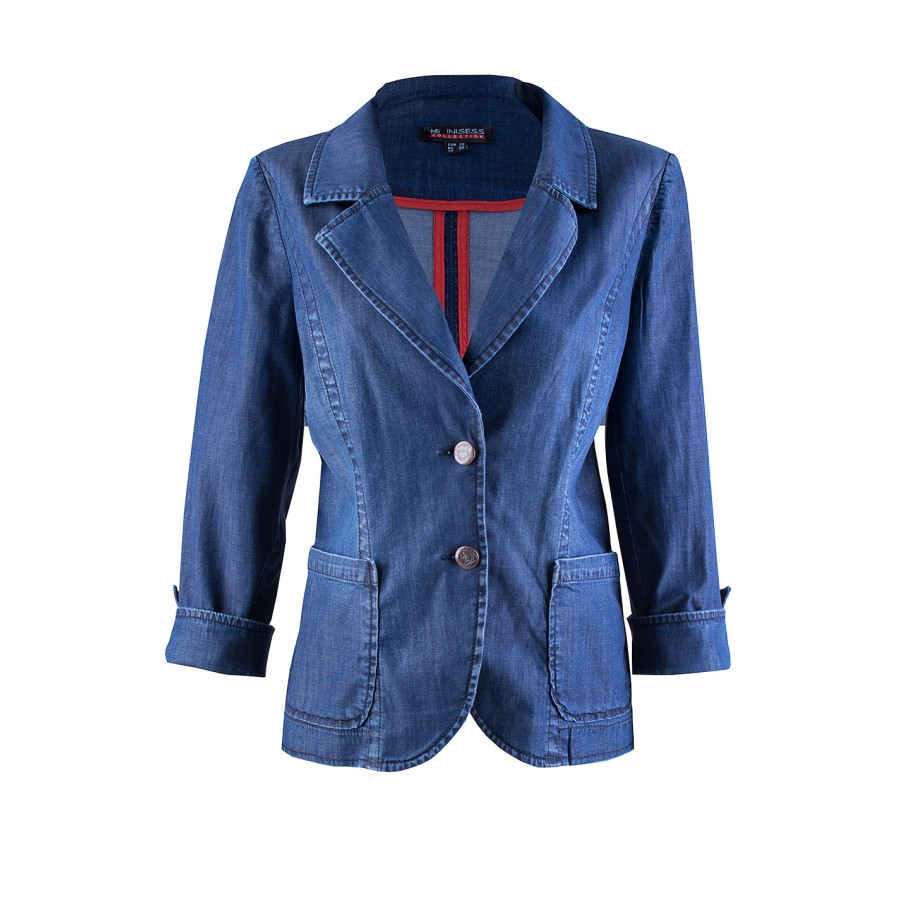 Light Denim Elegant Tencel Jacket 24126 / 2024