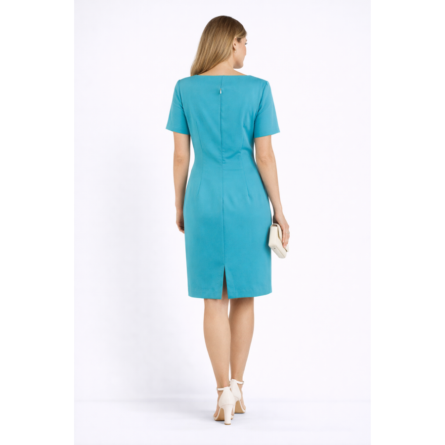 Sophisticated Turquoise Dress for Formal Events 24130 / 2024 Sophisticated Turquoise Dress for Formal Events 24130 / 2024