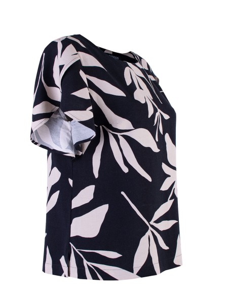 Airy Women's Summer Blouse with Floral Pattern 25133 / 2025
