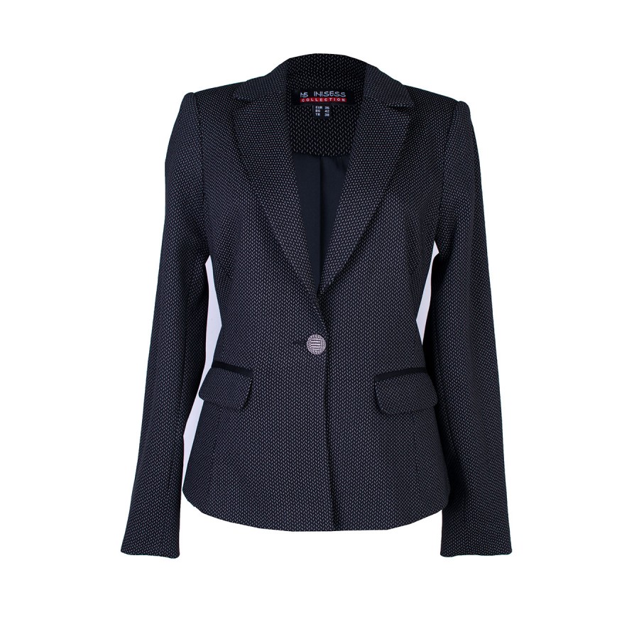 Elegant Women's Jacket with Fine Stripe and One Button 26106 / 2026 Elegant Women's Jacket with Fine Stripe and One Button 26106 / 2026