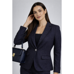 Elegant Women's Jacket with Fine Stripe and One Button 26106 / 2026 Elegant Women's Jacket with Fine Stripe and One Button 26106 / 2026