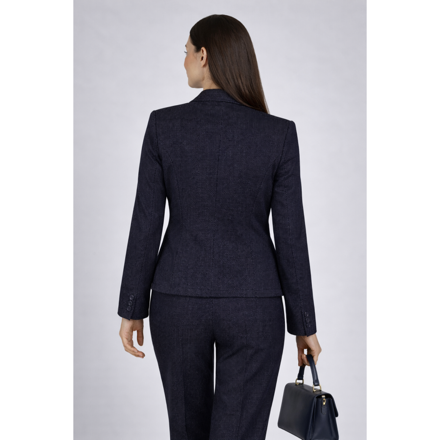Elegant Women's Jacket with Fine Stripe and One Button 26106 / 2026 Elegant Women's Jacket with Fine Stripe and One Button 26106 / 2026