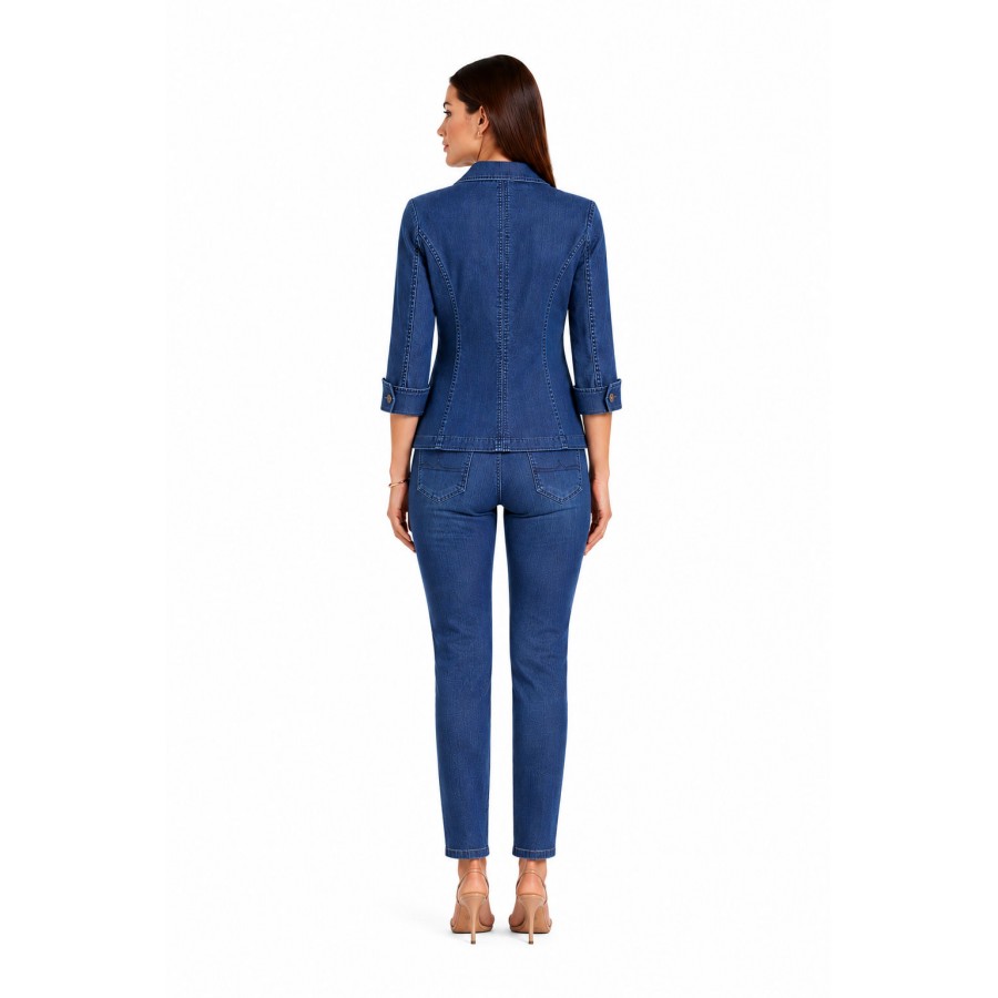Women's Tencel Denim Set - Jacket and Jeans 9/10 26117 - 106 / 2026 Women's Tencel Denim Set - Jacket and Jeans 9/10 26117 - 106 / 2026