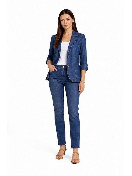 Women's Tencel Denim Set - Jacket and Jeans 9/10 26117 - 106 / 2026