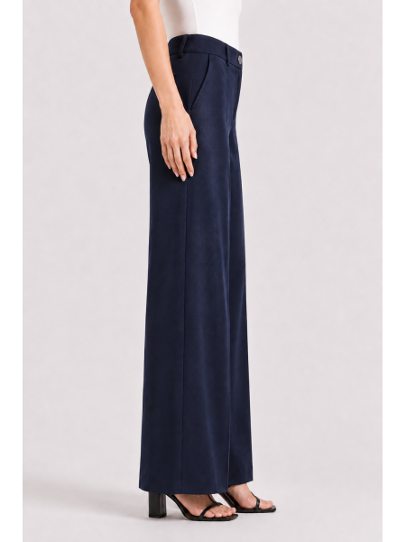Navy Women's Tencel Wide Leg Trousers 26128 / 2026 Navy Women's Tencel Wide Leg Trousers 26128 / 2026