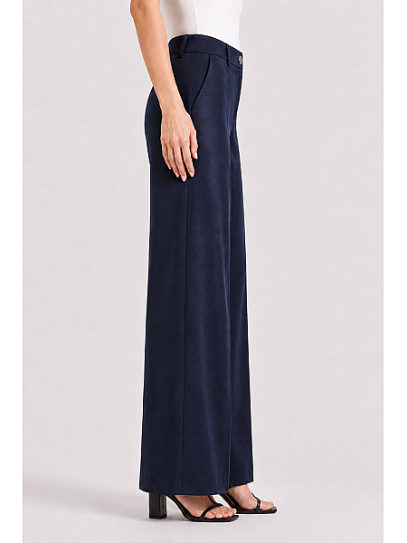 Navy Women's Tencel Wide Leg Trousers 26128 / 2026 Navy Women's Tencel Wide Leg Trousers 26128 / 2026