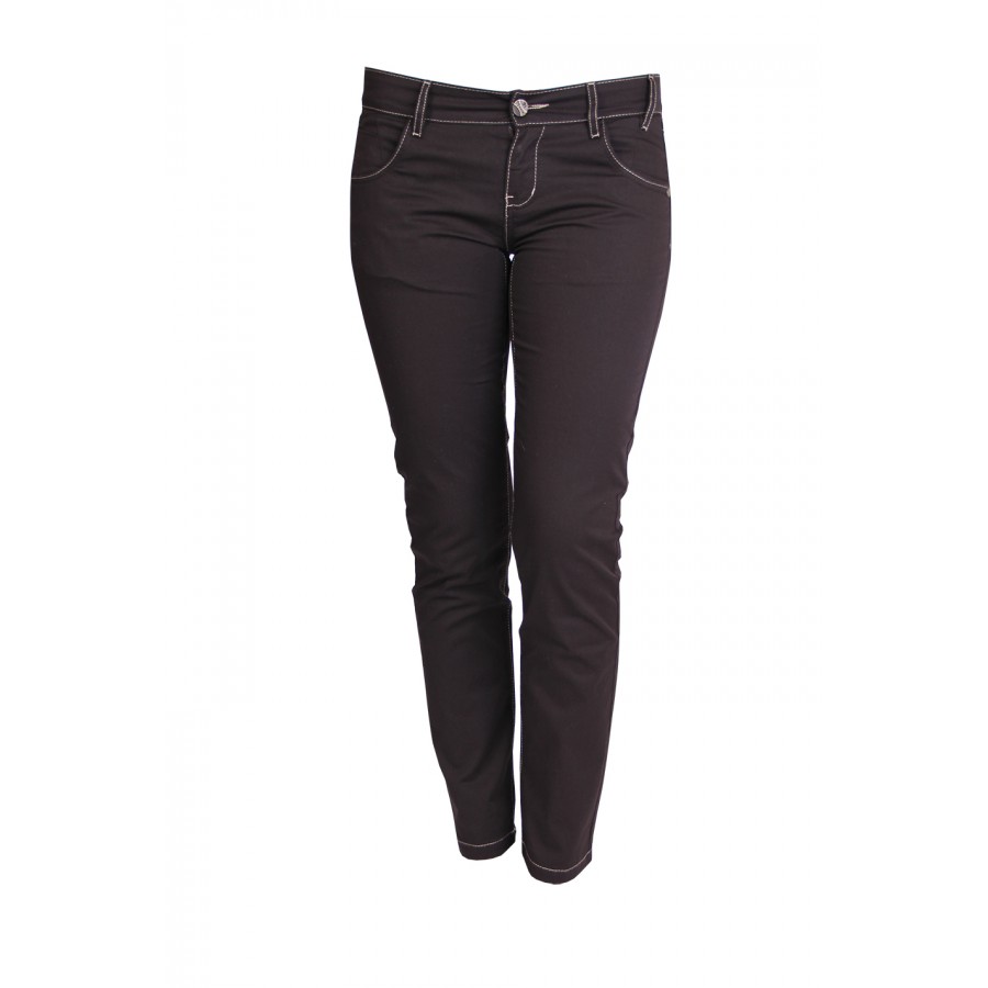 Pantaloni de damă din bumbac 1402 MARO Pantaloni de damă din bumbac 1402 MARO