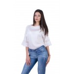 White Women's Blouse with Lace B 20178 / 2020