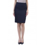 Straight Women's Skirt in Dark Blue 17526 Straight Women's Skirt in Dark Blue 17526