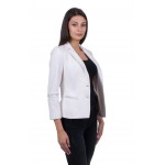 Women's Woolen Jacket White J 19519 / 2020