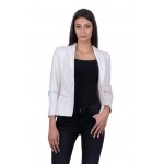 Women's Woolen Jacket White J 19519 / 2020