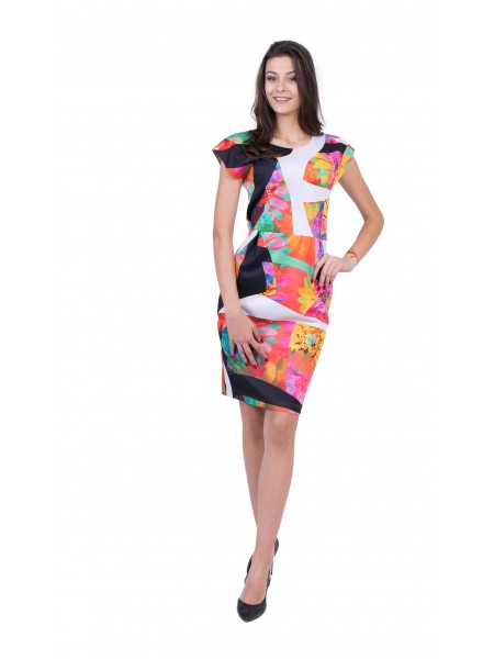 Rochie de dama cu design modern R 19237 / 2019