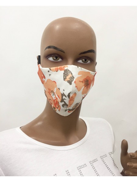 White Cotton Protective Mask M 20302 Ogange