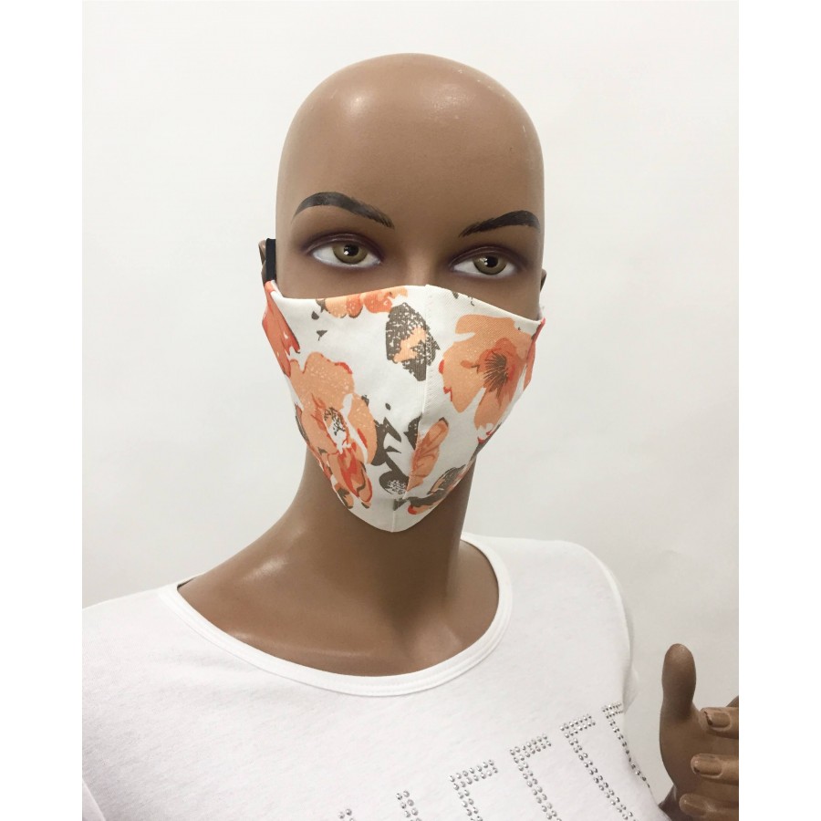 White Cotton Protective Mask M 20302 Ogange