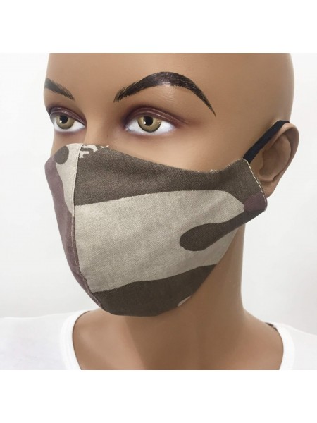 Cotton Fabric Protective Mask M 20305 Brown