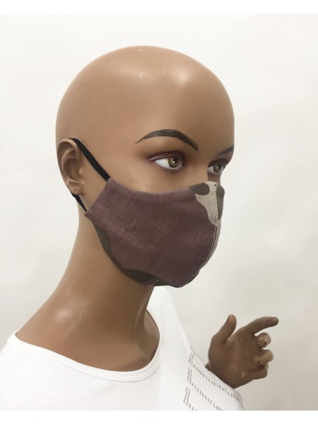 Cotton Fabric Protective Mask M 20305 Brown