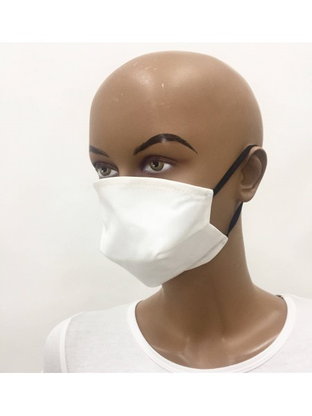 White Cotton Fabric Protective Mask 20308