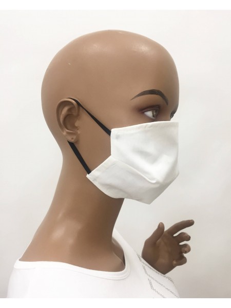 White Cotton Fabric Protective Mask 20308