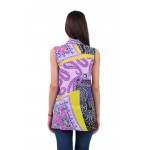 SLEEVELES COLORFUL COTTON SHIRT 16181 SLEEVELES COLORFUL COTTON SHIRT 16181