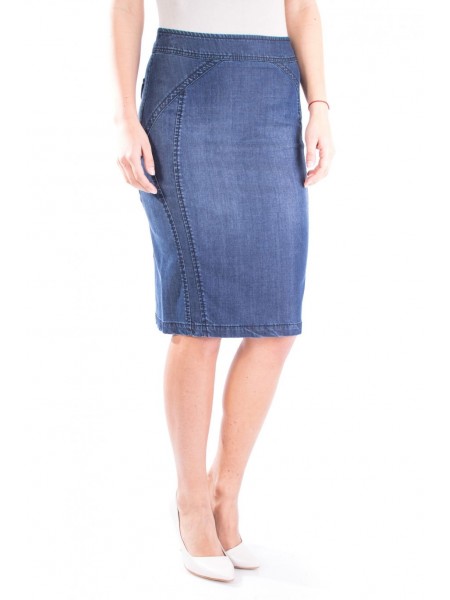 Summer Denim Skirt by Tencel 16151