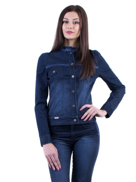 Stylish Spring Ladies Denim Jacket 17121