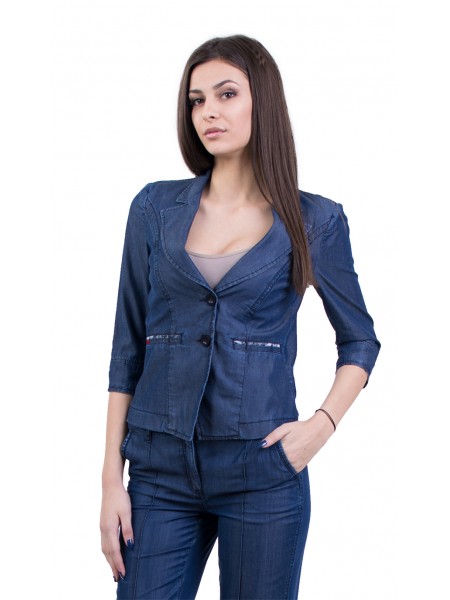 Women's Elegant Denim Jacket 17170