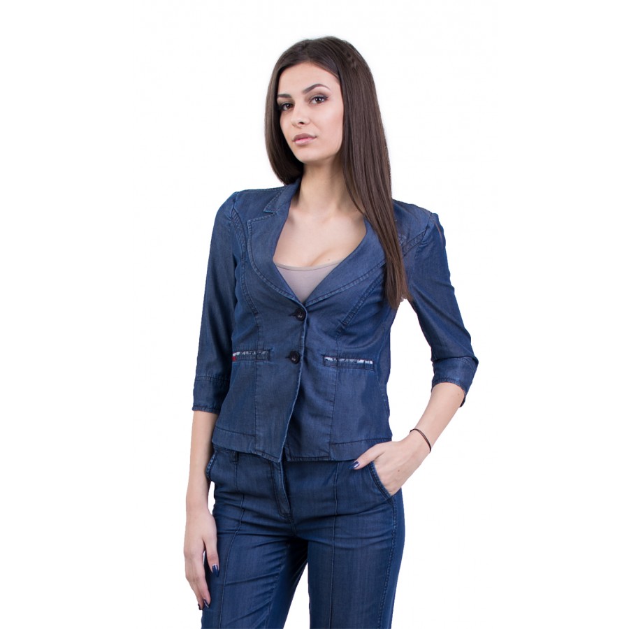 Women's Elegant Denim Jacket 17170