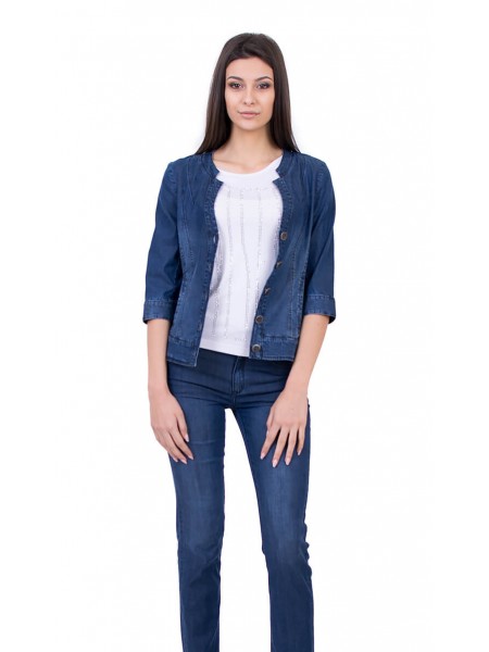 Elegant denim jeans set with trousers 17145 - 116