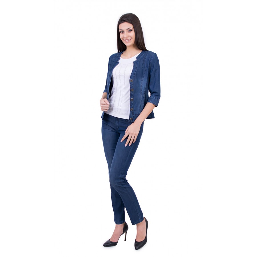 Elegant denim jeans set with trousers JN 17145 - 116