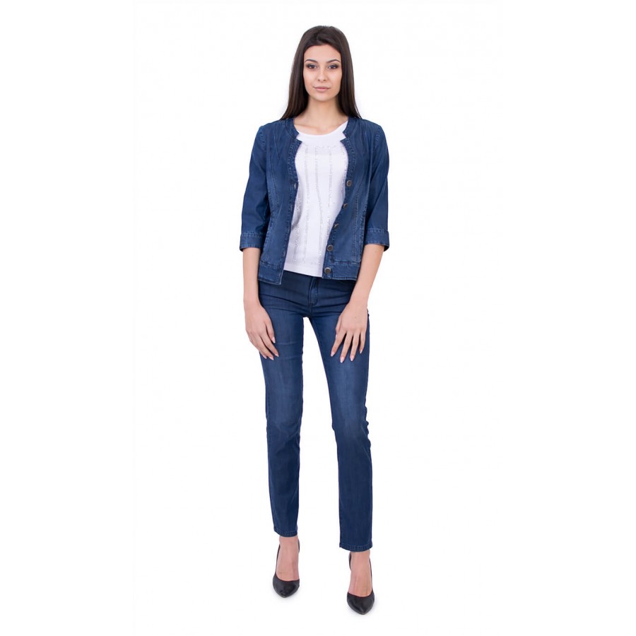 Elegant denim jeans set with trousers JN 17145 - 116