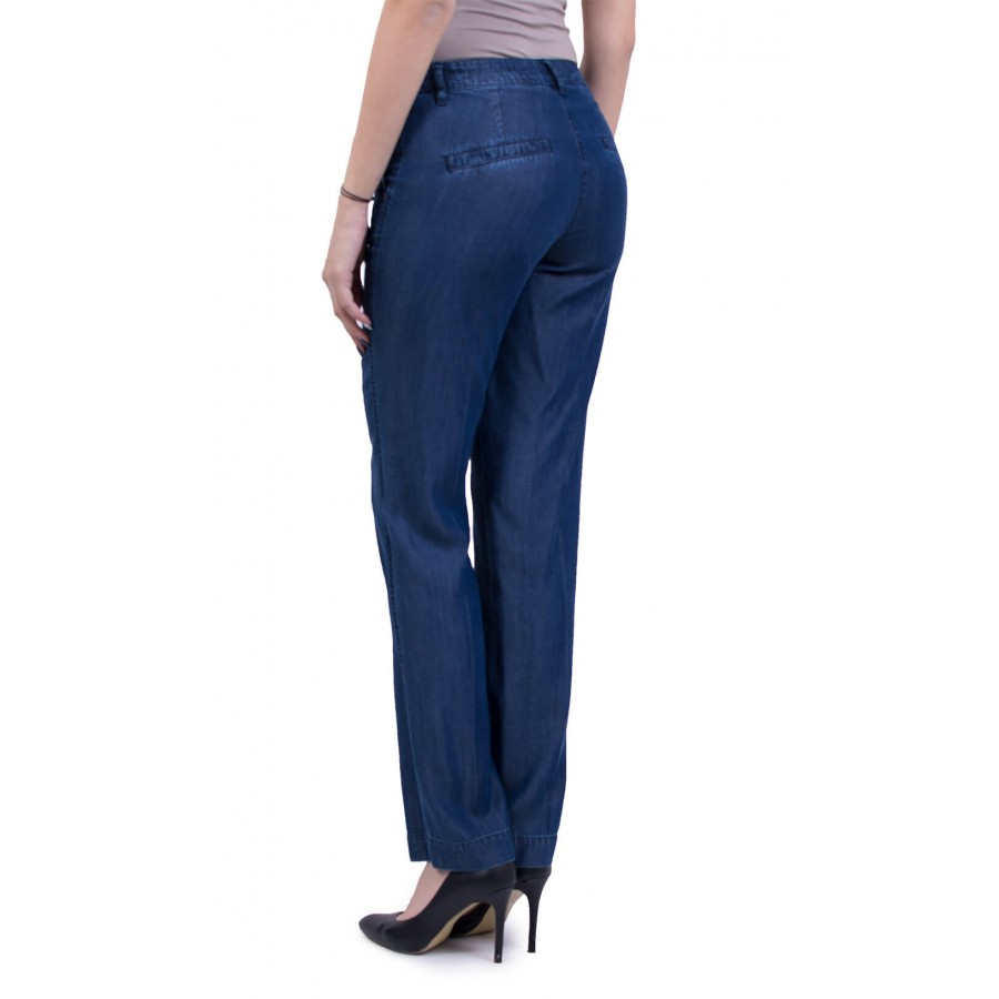 Women's Summer Jeans with Edge from Tencel Denim N 17159