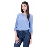 Светло Синя Дамска Блуза 18130 Blue Светло Синя Дамска Блуза 18130 Blue