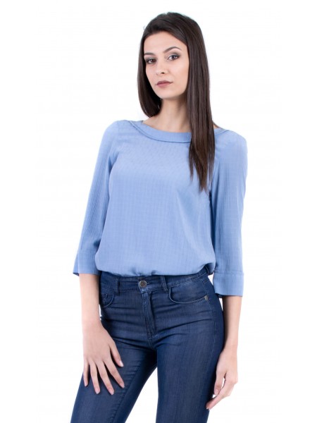 Light Blue Women's Blouse 18130 Blue