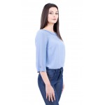 Light Blue Women's Blouse 18130 Blue