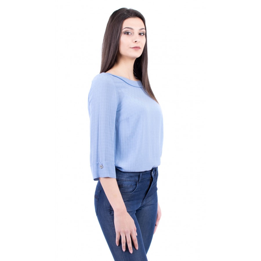 Light Blue Women's Blouse 18130 Blue