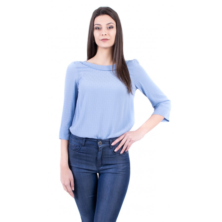 Light Blue Women's Blouse 18130 Blue