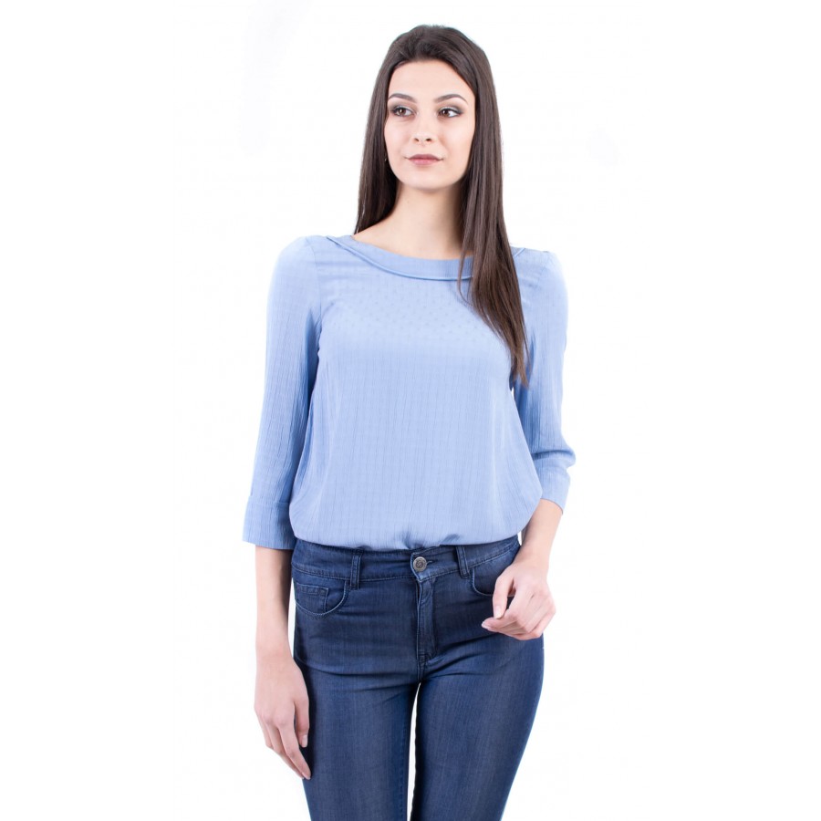 Light Blue Women's Blouse 18130 Blue