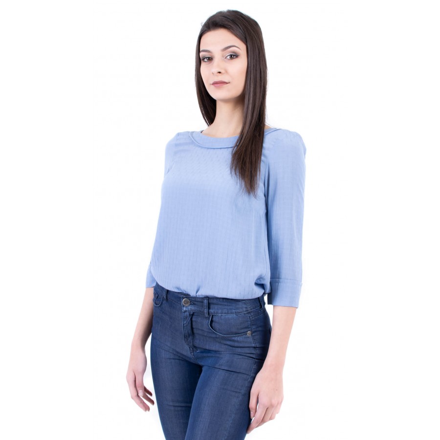 Light Blue Women's Blouse 18130 Blue