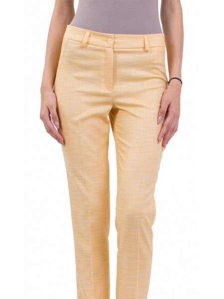 9/10 uzunluğunda sarı kadın yazlık pantolon N 18158