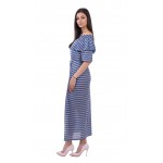 Rochie lungă din bumbac tricotată din bumbac R 18167