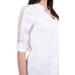 Women's white tunic B 19233 / 2019