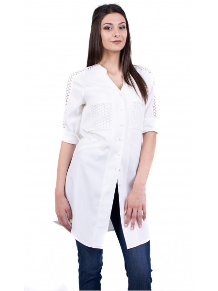 Women's White Tunic 19233 / 2019