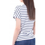 Women's Striped Blouse Set with Summer Jeans 19213 - 102 SVR / 2019