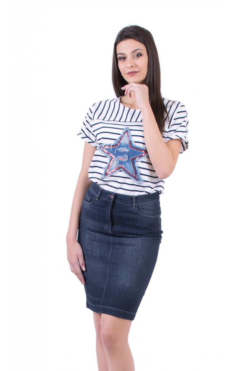 Women's Distressed Short Denim Work Dress 2XL Ripped Jeans Office Pencil  Skirt | Walmart Canada