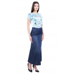 Women's Blouse Set with Long Denim Skirt 19216 - 228 / 2019