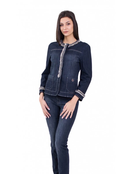 Costum elegant de blugi denim JN 19107 - 108 / 2019