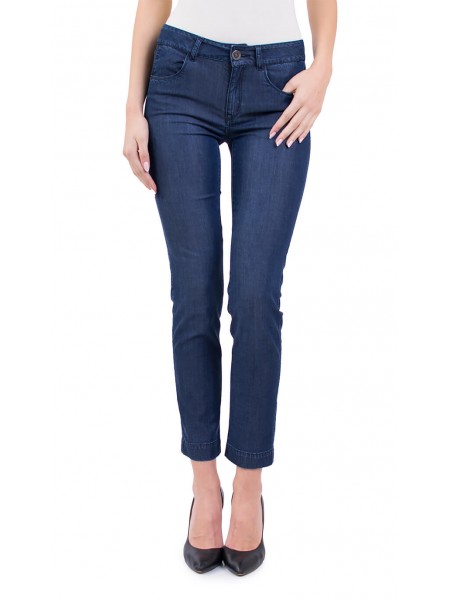 Ladies summer denim denim jeans with length 9/10 N 19105 / 2019